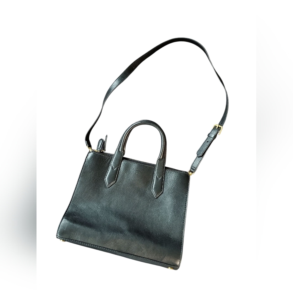 Fossil Black Leather Shoulder Bag
